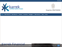 Tablet Screenshot of karrekfinancial.com